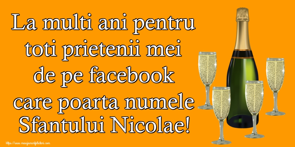 La multi ani pentru toti prietenii mei de pe facebook care poarta numele Sfantului Nicolae!