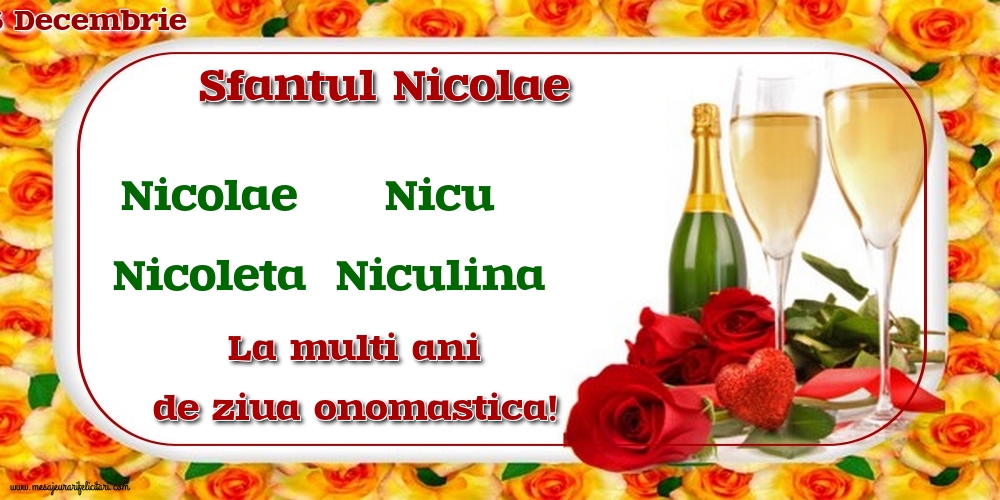 Mos Nicolae 6 Decembrie - Sfantul Nicolae