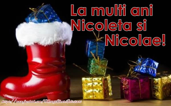 Felicitari de Mos Nicolae - La multi ani! Nicoleta si Nicolae! - mesajeurarifelicitari.com