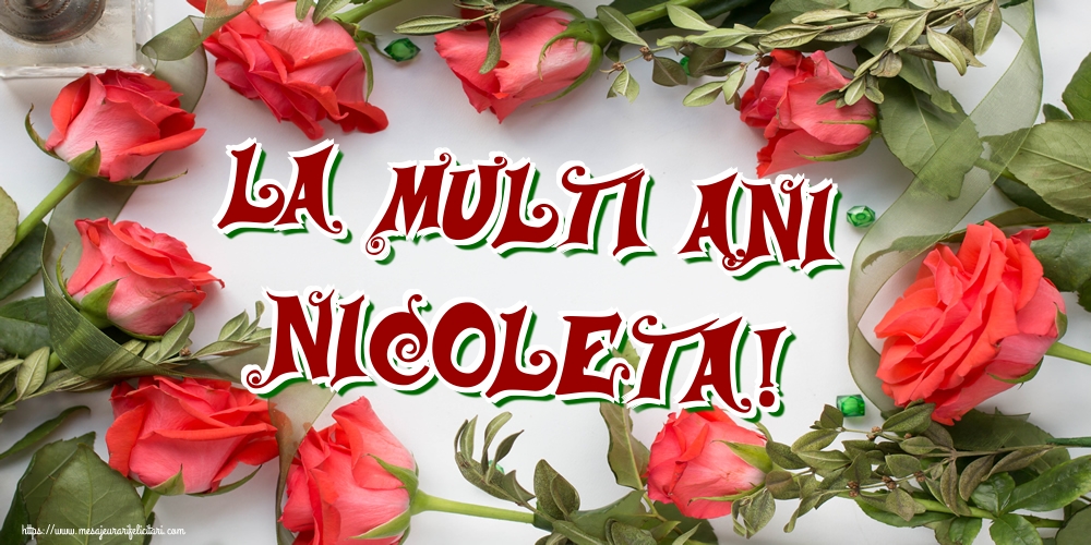 La multi ani Nicoleta!