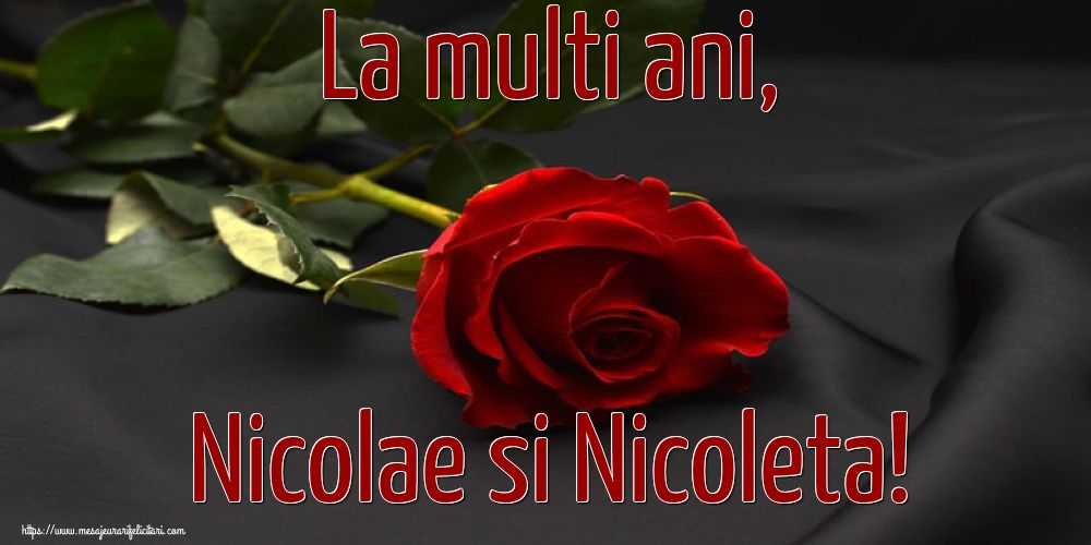 Mos Nicolae La multi ani, Nicolae si Nicoleta!