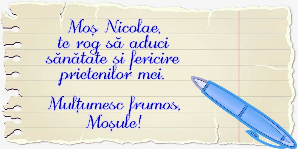 Mulțumesc frumos, Moșule!