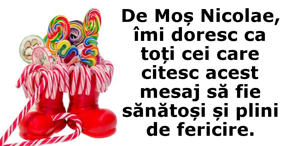 Tu ce îți dorești de Moș Nicolae?