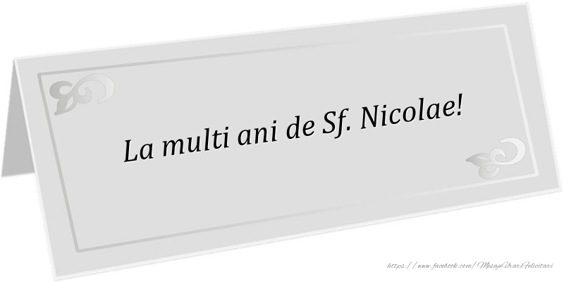 La multi ani de Sf. Nicolae!