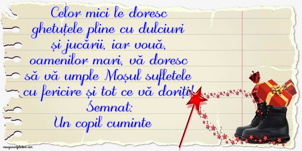 Dorința mea de Mos Nicolae