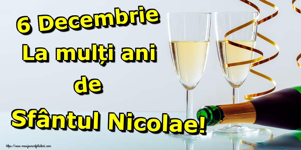 Felicitari de Mos Nicolae - 6 Decembrie La mulți ani de Sfântul Nicolae! - mesajeurarifelicitari.com