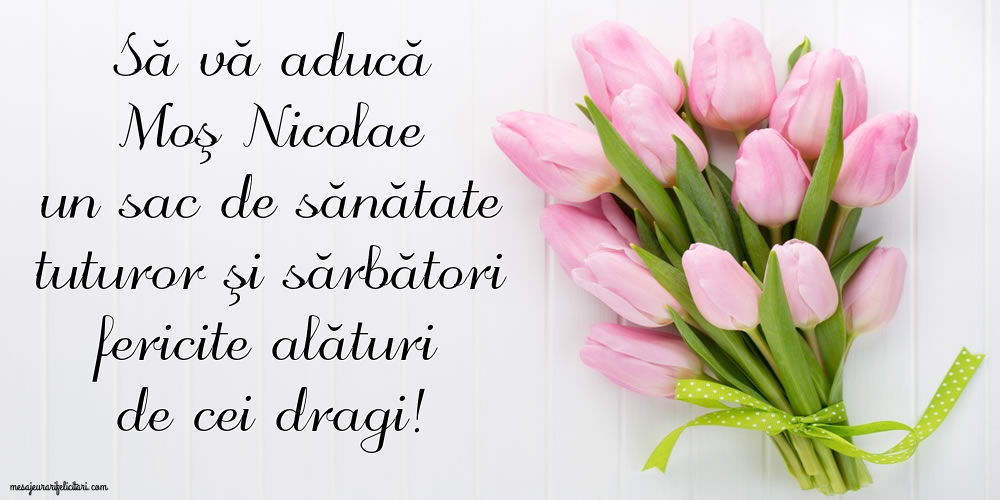 Să vă aducă Moş Nicolae un sac de sănătate!