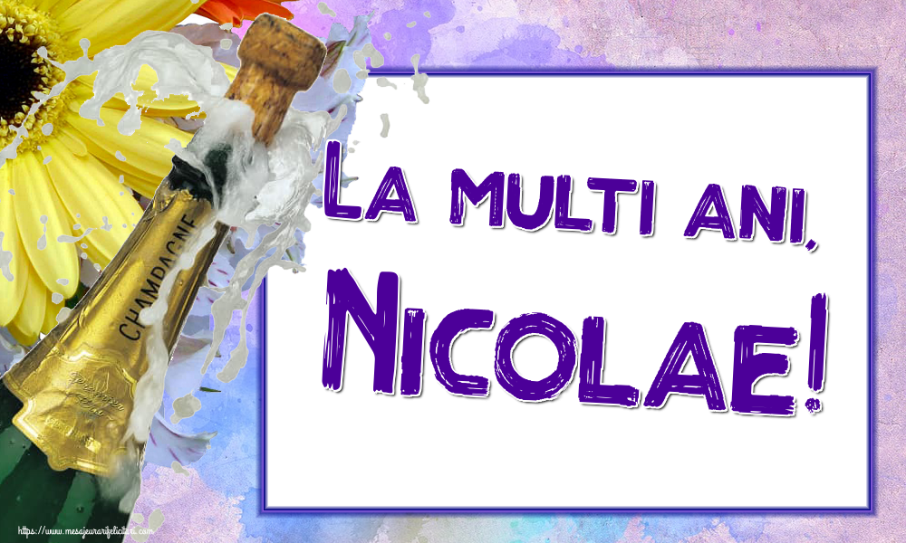 La multi ani, Nicolae!