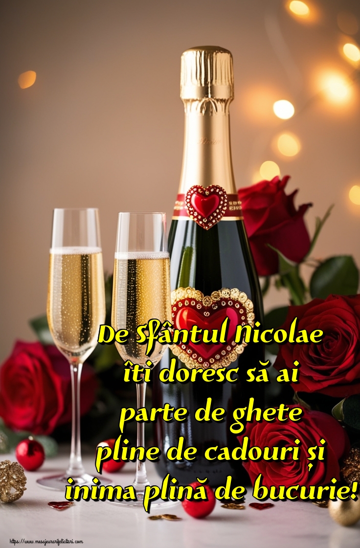 De Sfântul Nicolae îti doresc să ai parte de ghete pline de cadouri și inima plină de bucurie!
