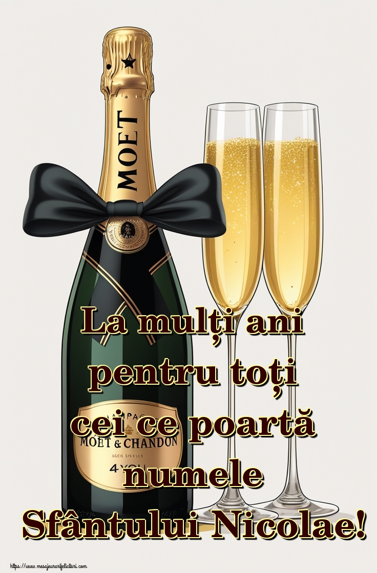 La mulți ani pentru toți cei ce poartă numele Sfântului Nicolae!