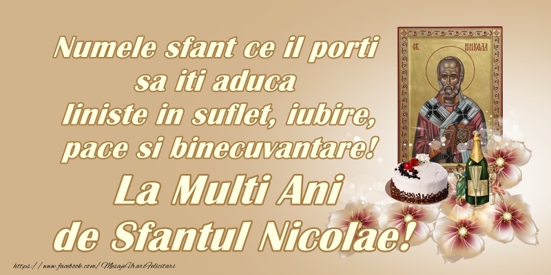 Felicitari de Mos Nicolae - La multi ani de Sfantul Nicolae! - mesajeurarifelicitari.com