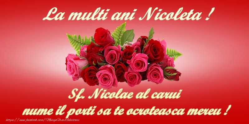 La multi ani, Nicoleta!