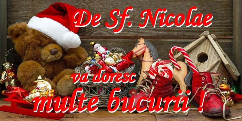 Felicitari de Mos Nicolae - De Sf. Nicolae va doresc multe bucurii! - mesajeurarifelicitari.com