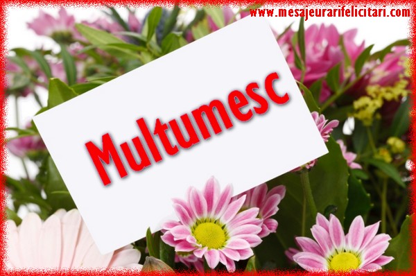 Multumesc