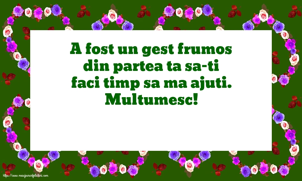 Multumire Multumesc!