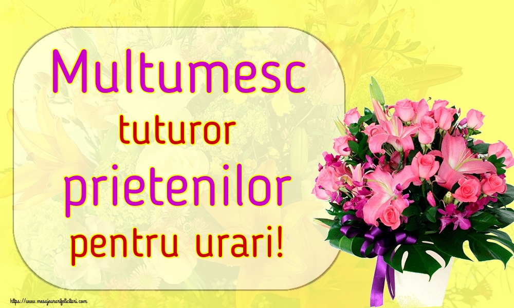 Multumesc tuturor prietenilor pentru urari!