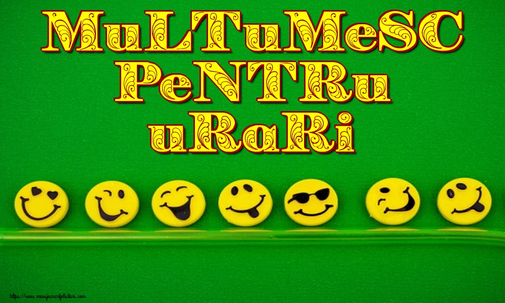 Multumesc pentru urari!