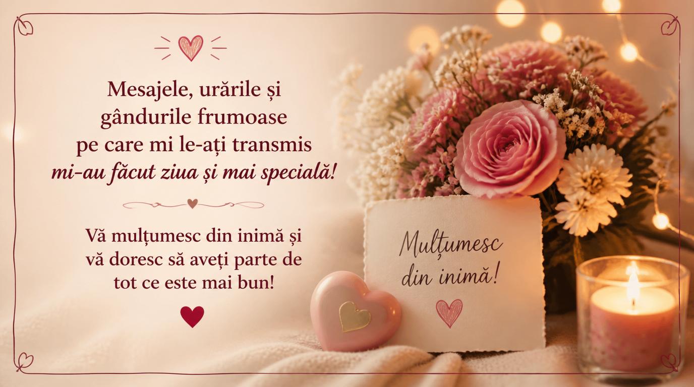Multumire Vă mulțumesc din inimă