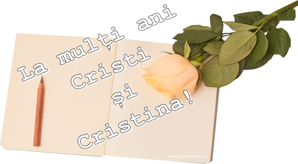 La mulți ani Cristi si Cristina!