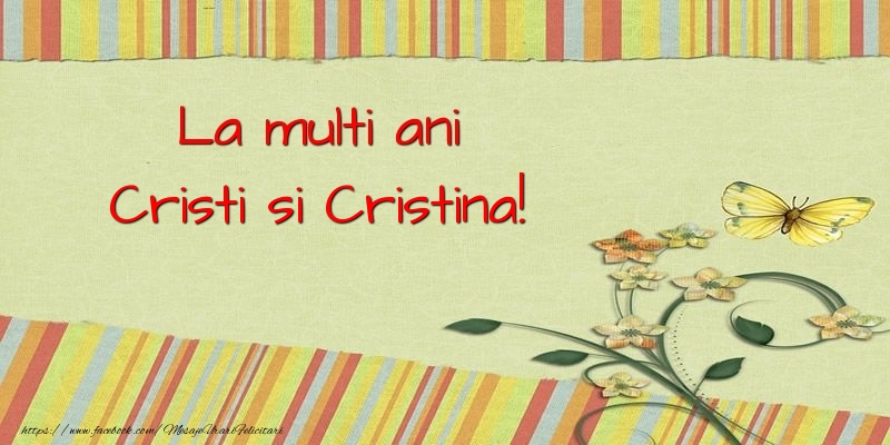 Felicitari de Nasterea Domnului - La multi ani Cristi si Cristina! - mesajeurarifelicitari.com