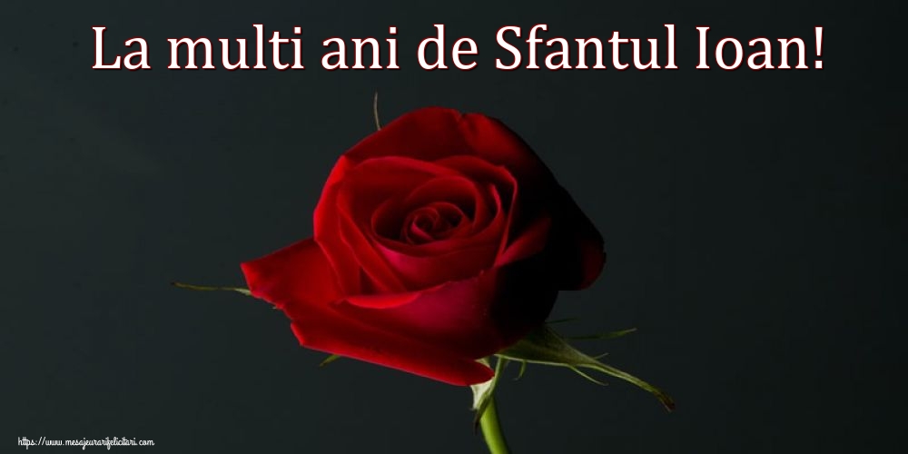 La multi ani de Sfantul Ioan!