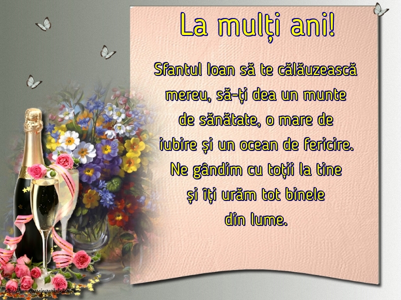 Nasterea Sfantului Ioan La mulți ani!