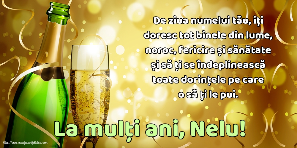 Felicitari de Nasterea Sfantului Ioan - La mulți ani, Nelu! - mesajeurarifelicitari.com