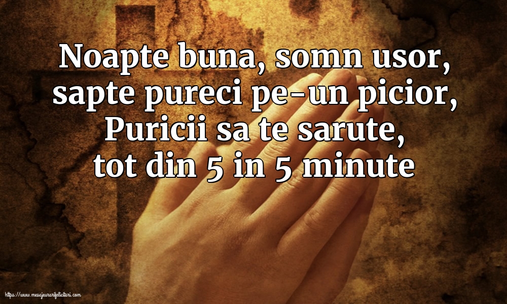 Noapte buna, somn usor...