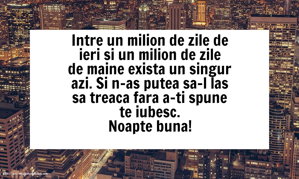 Noapte buna!