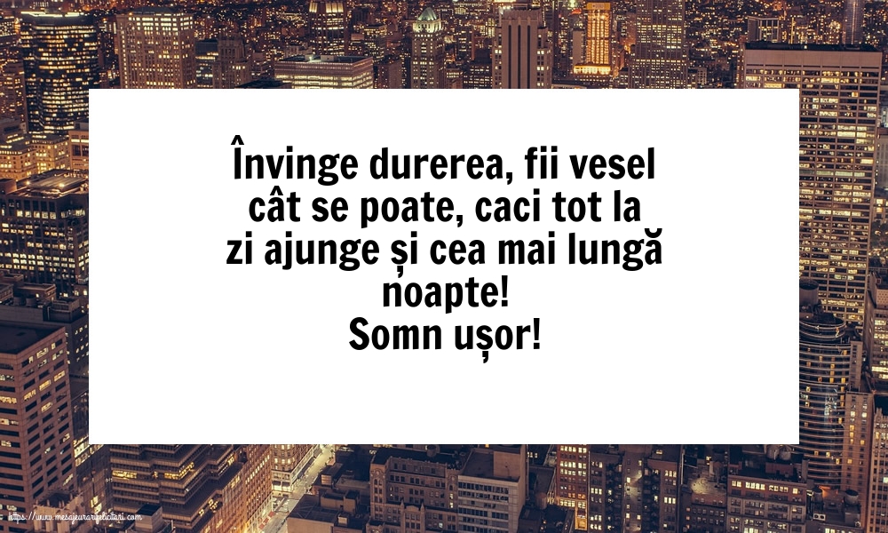 Noapte buna Somn ușor!
