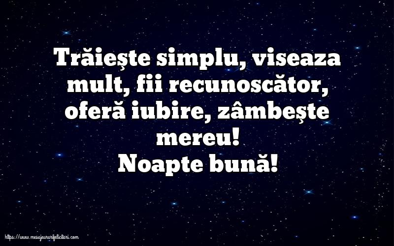 Noapte buna Noapte bună!