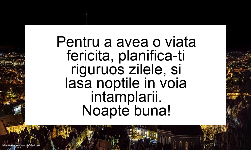 Noapte buna Noapte buna!