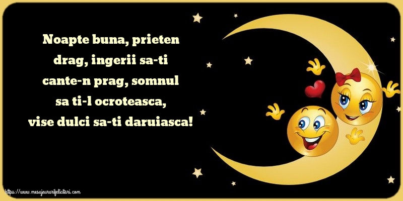 Noapte buna, prieten drag!