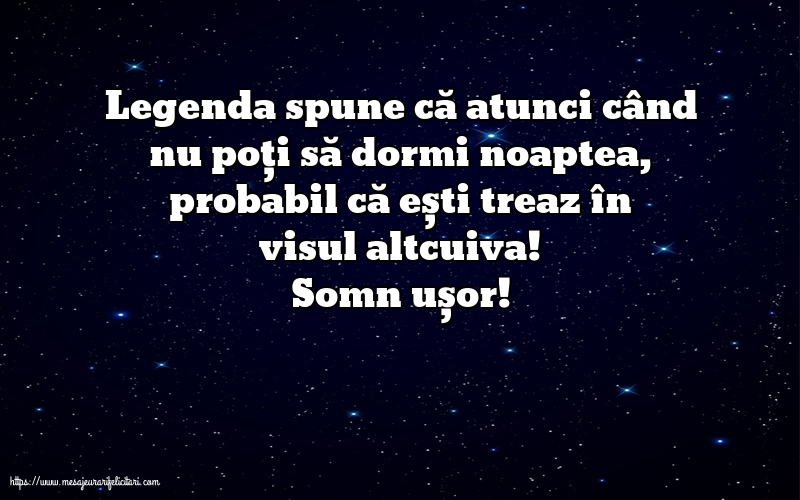 Somn ușor!