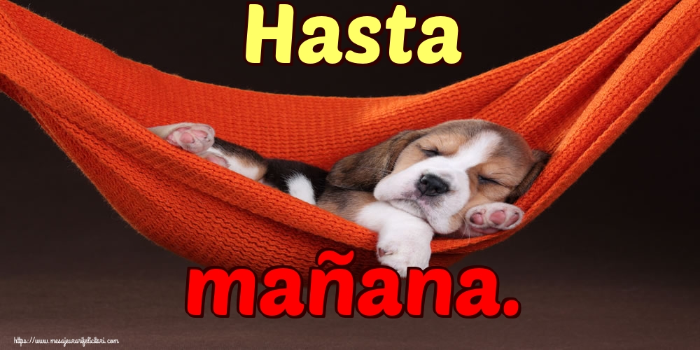 Felicitari de noapte buna in Spaniola - Hasta mañana.