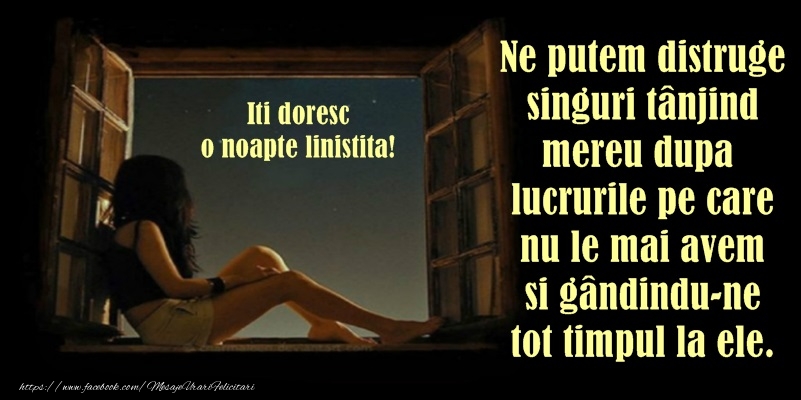 Felicitari de noapte buna - Iti doresc o noapte linistita - mesajeurarifelicitari.com