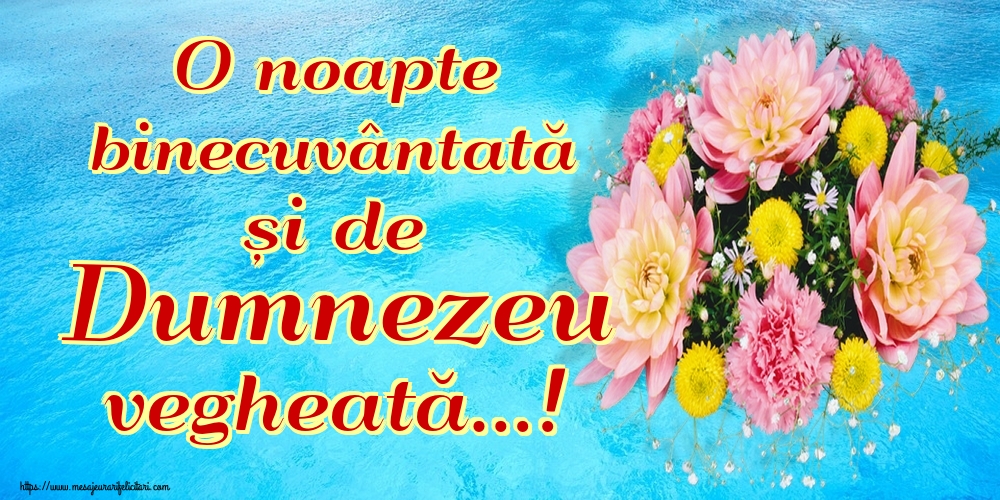 O noapte binecuvântată și de Dumnezeu vegheată…!