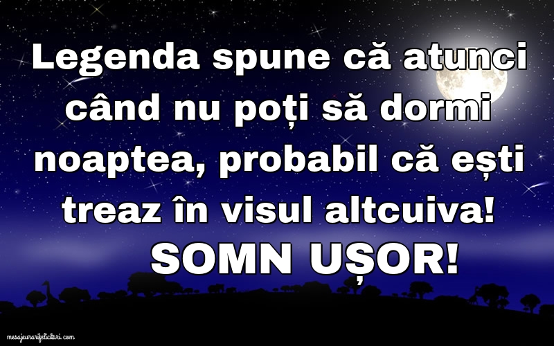 Felicitari de noapte buna - Somn ușor! - mesajeurarifelicitari.com