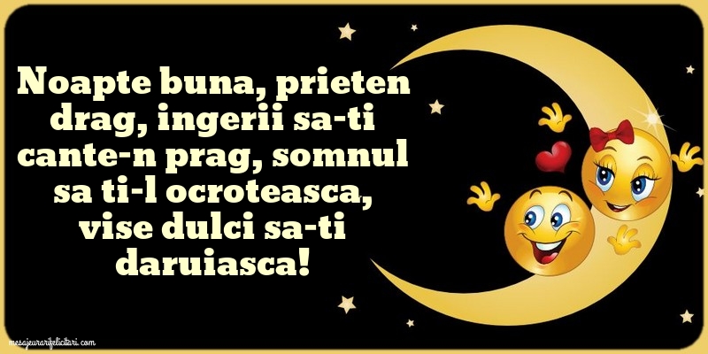 Noapte buna, prieten drag!