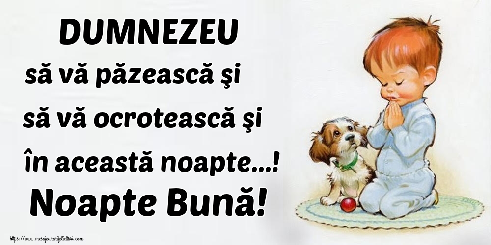 DUMNEZEU să vă păzească şi să vă ocrotească şi în această noapte...! Noapte Bună!