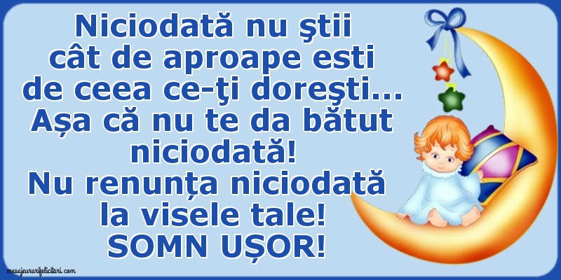 Somn ușor!