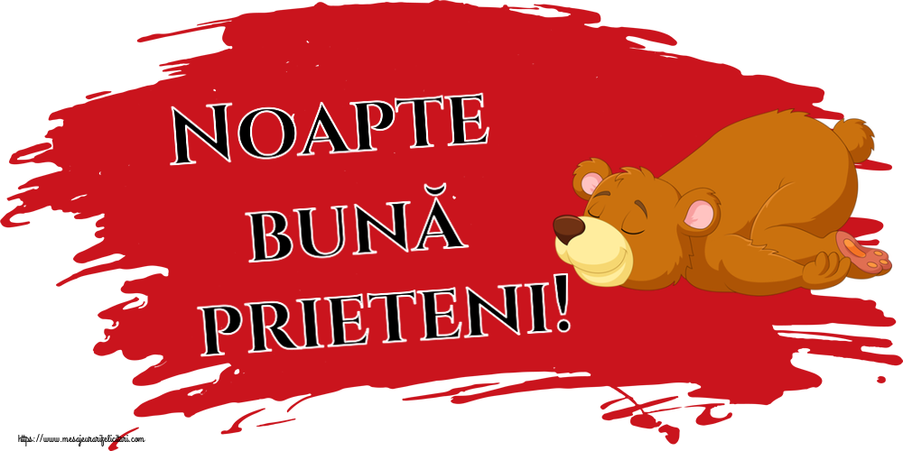 Noapte bună prieteni!