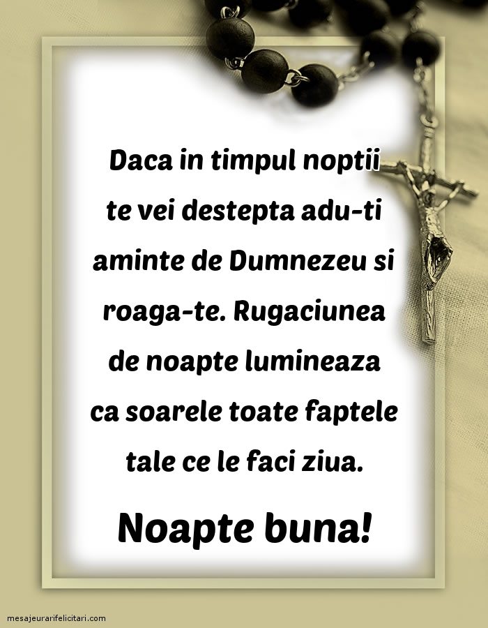 Noapte buna!