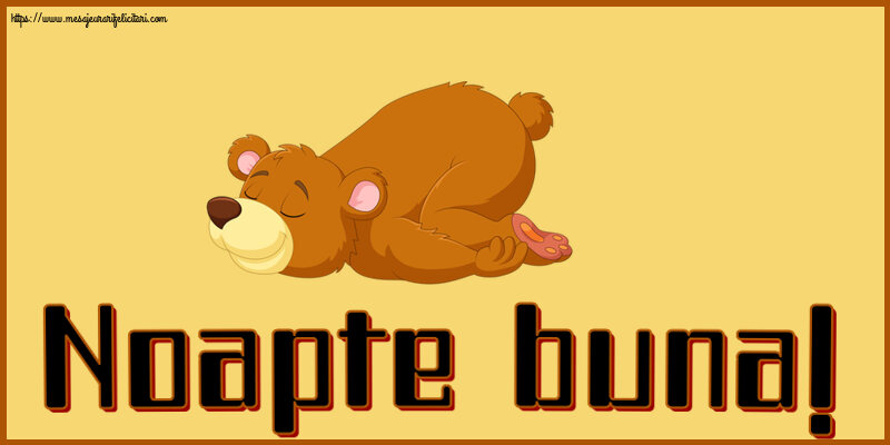 Noapte buna!