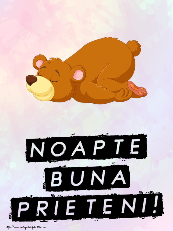 Noapte buna Noapte buna prieteni!