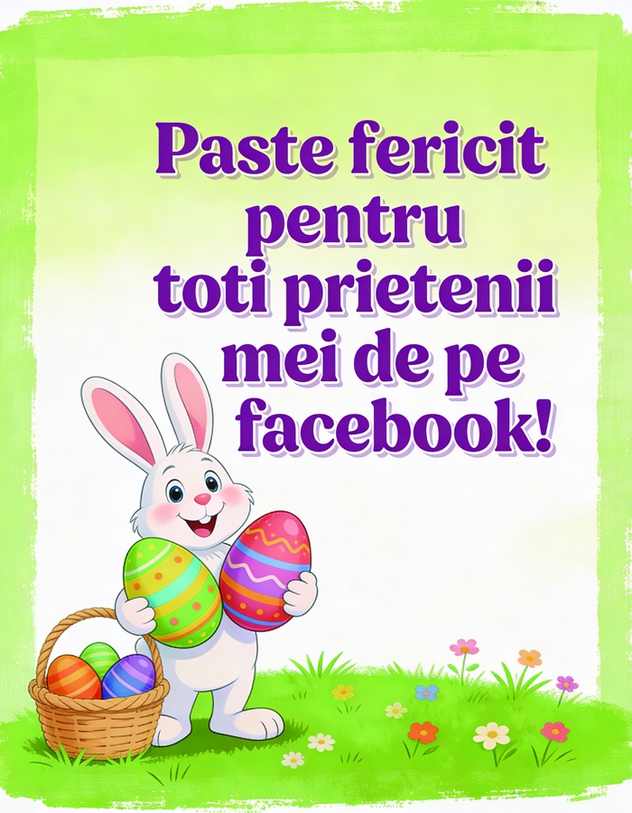 Paste Fericit pentru toti prietenii mei de pe facebook!