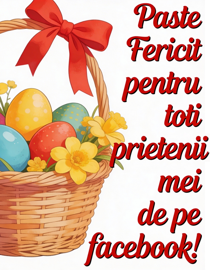 Paste Fericit pentru toti prietenii mei de pe facebook!
