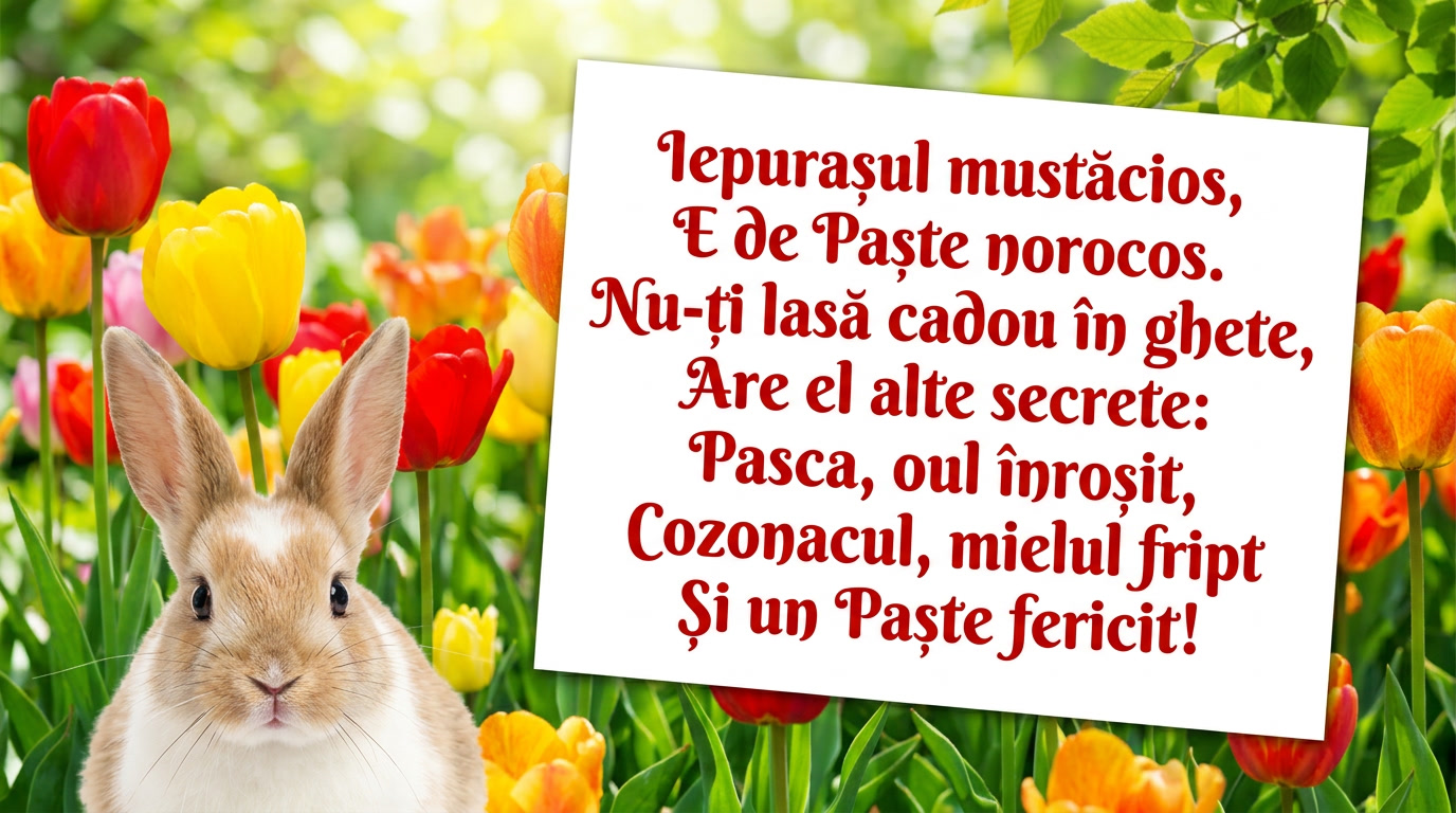 Poezie de Paste: Iepuraşul mustăcios