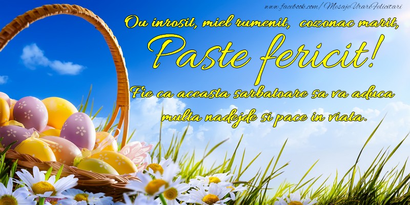 Paste fericit