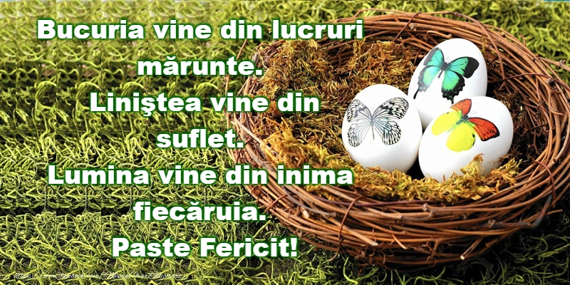 Paste fericit!
